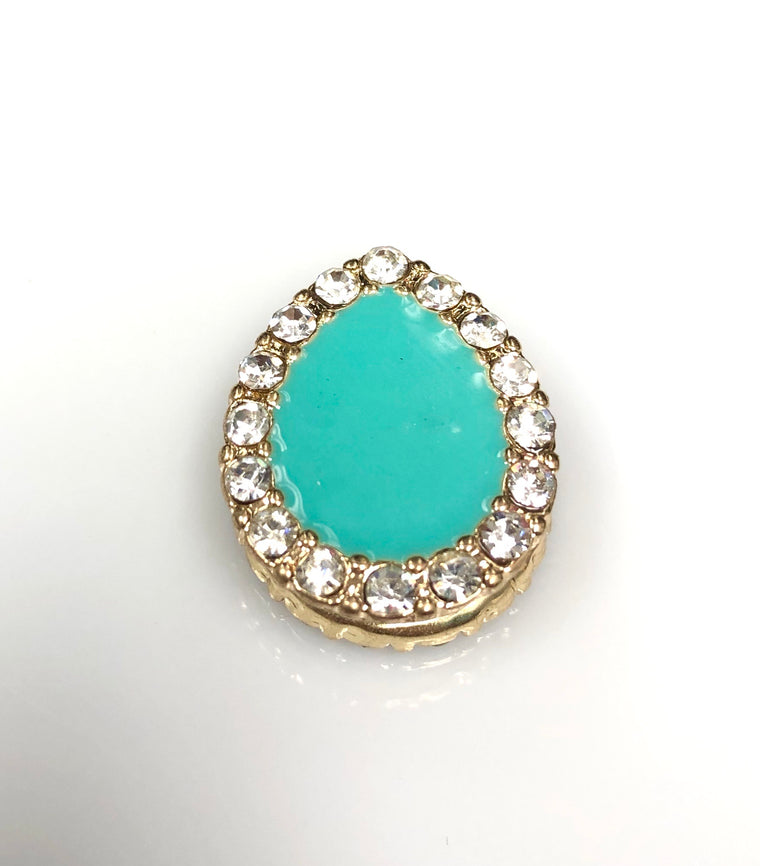 Pear Shaped Magnetic Pin - Teal