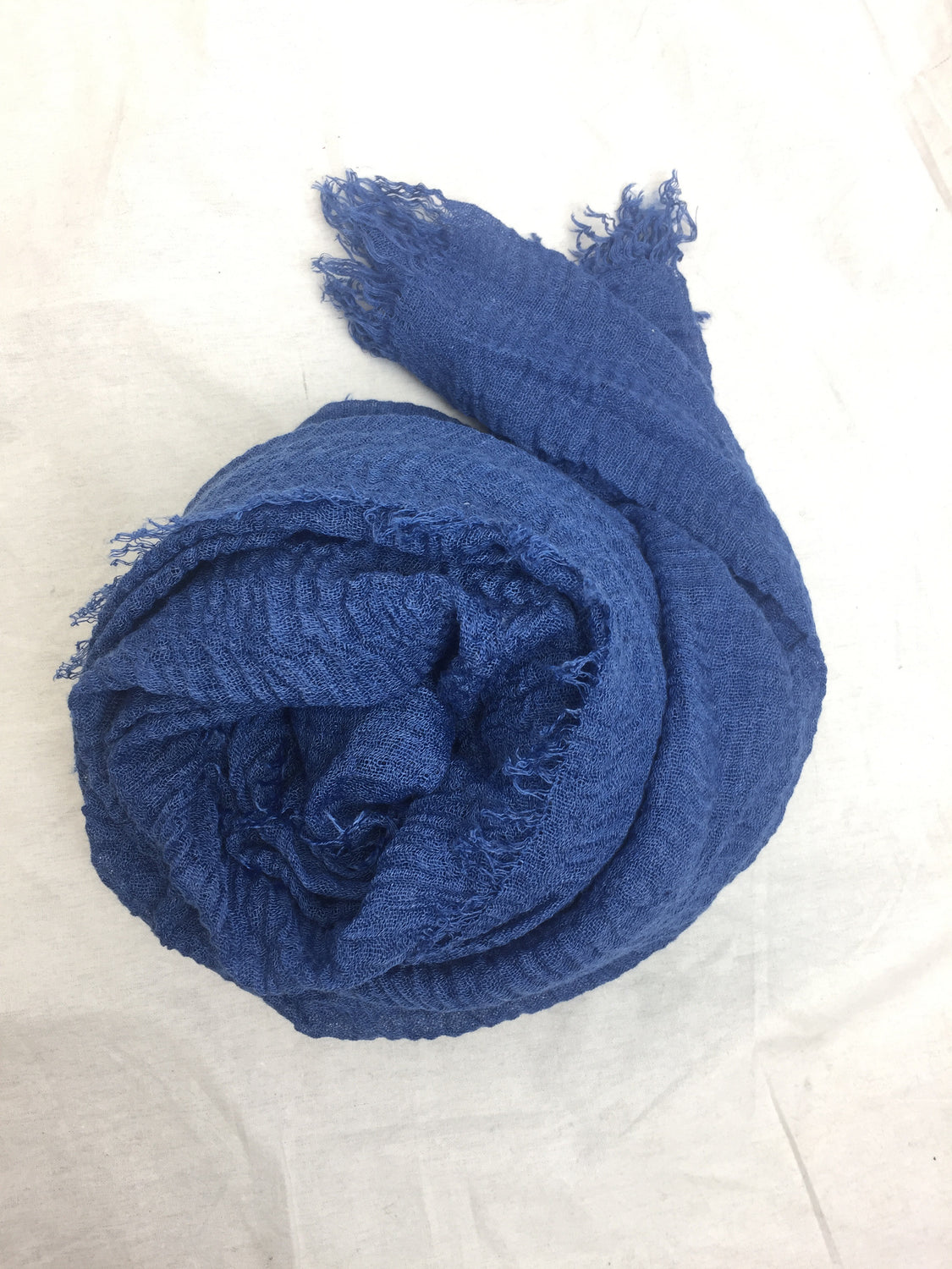 blue premium viscose crinkle cotton hijab