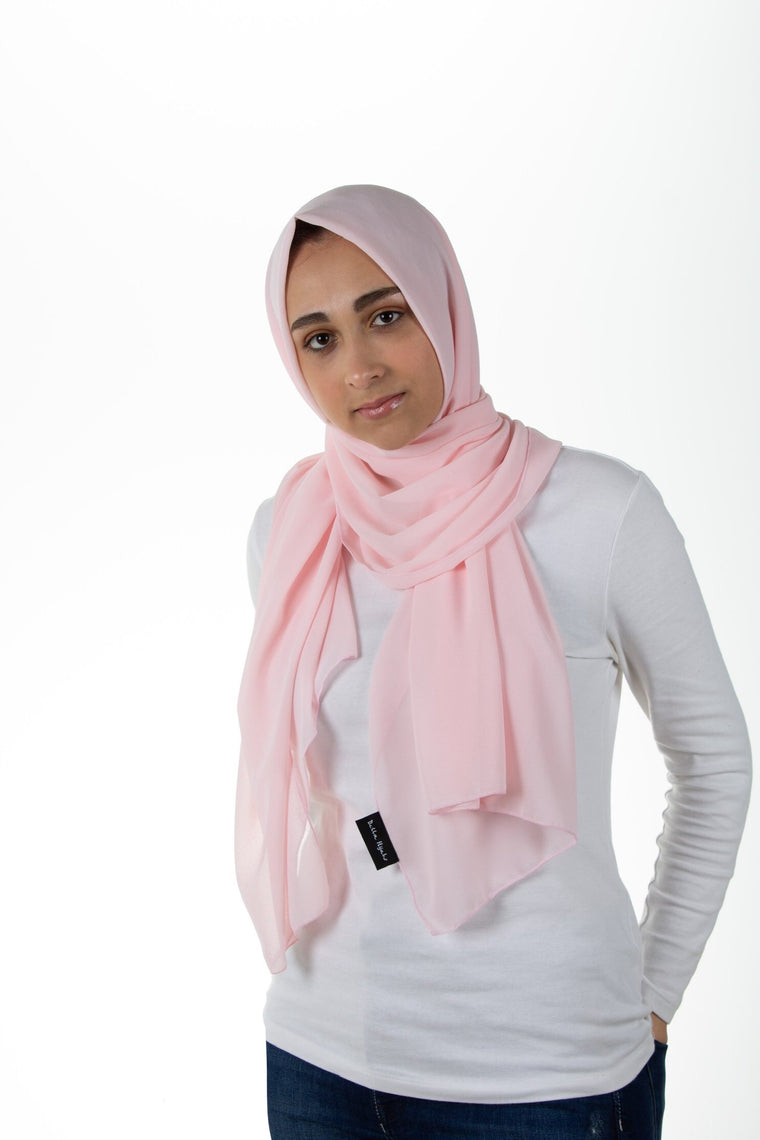 Premium Chiffon Hijab - Millennial Pink