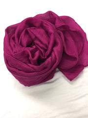 grape purple solid crinkle cotton hijab