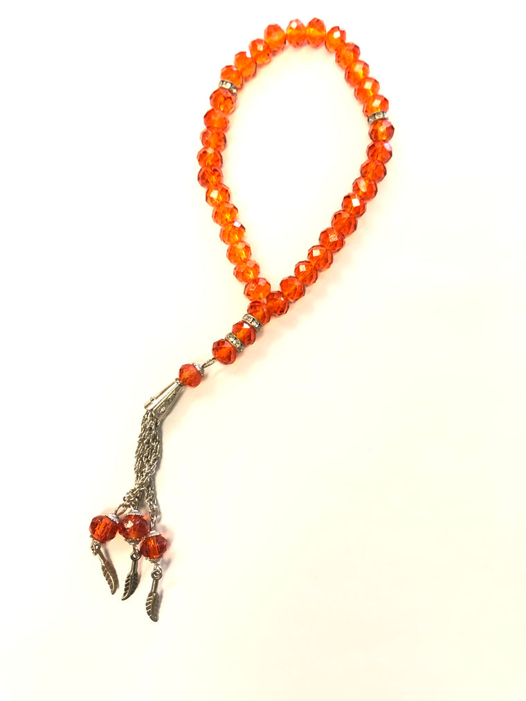 Mini Tasbeeh (33 beads) - Orange