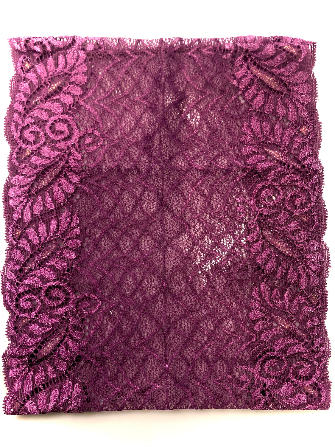 violet purple lace undercap scarf bonnet for hijab
