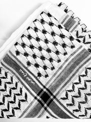 black and white shemagh 