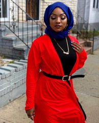 dark blue solid viscose hijab
