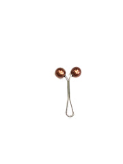 brown pearl gliding hijab clip pin