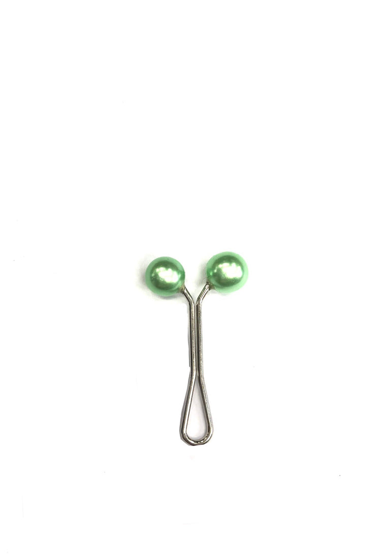 Pearl Glider Pin - Lime Green