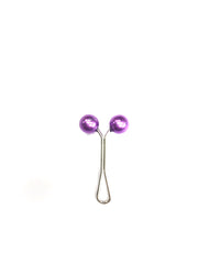 purple pearl gliding hijab clip pin