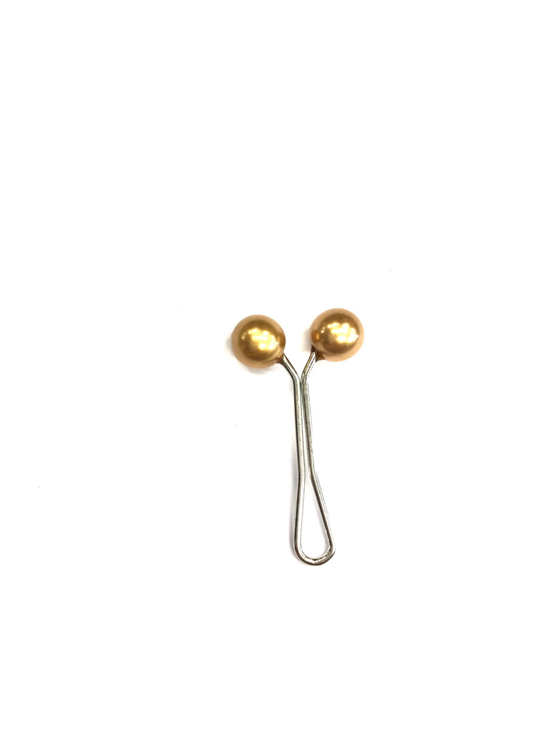 pearl gliding hijab pin with gold pearls