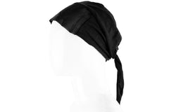 black under cap satin trim bonnet with ties for under the hijab