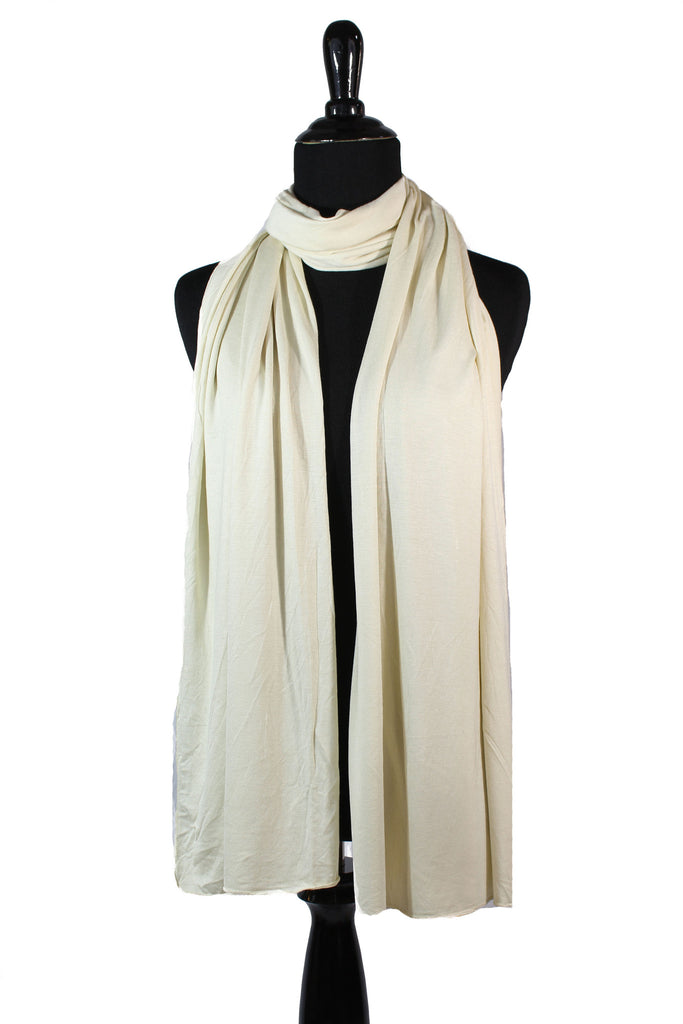 jersey hijab in ivory