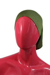 olive green under scarf tube cap for hijab