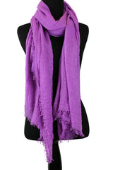 purple lavender premium viscose crinkle cotton hijab